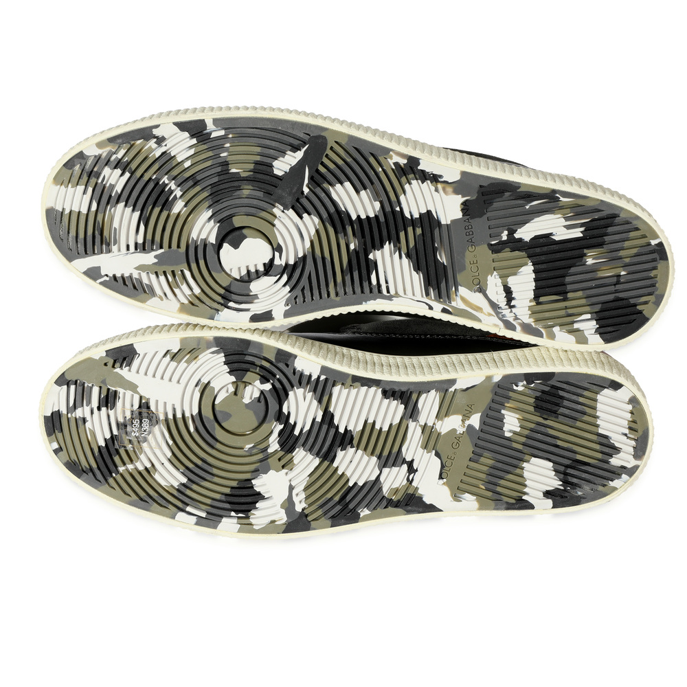 D&G Leather Low Top Sneaker 'Green Tan' - Picture 4 of 4